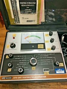 BK Model 470 Picture Tube CRT TESTER / REJUVENATOR