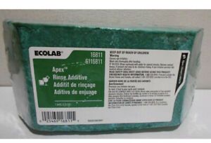 2 Ea ECOLAB Apex Rinse Additive 6116811 2.5 LB
