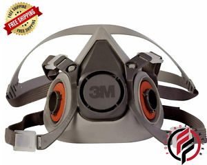 3M 6200 Half Facepiece Reusable Respirator  Protection MEDIUM FREE SHIPPING