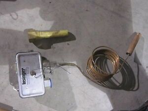 Insinger Thermostat Switch 140F 215F 5&#034;x3x3 Sensor Valve Temperature Controller