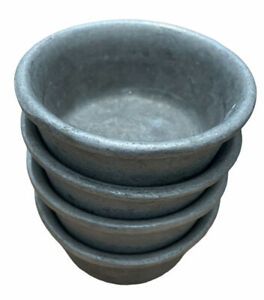 Set Of 4 ~ Vintage Pewter Bon Chef ~ Small Condiments Bowls ~ 3”