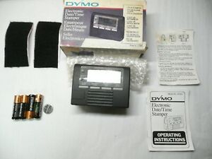 Dymo Datemark Electronic Date Time Stamper - Tested W/ New Batteries