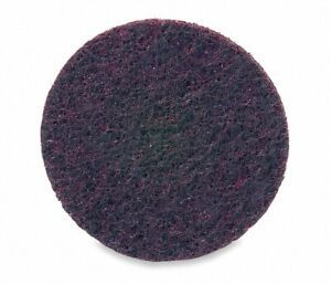 Norton 2&#034; Non-Woven Quick Change Disc, TR Roll-On/Off Type 3, 80, Coarse, Alu...
