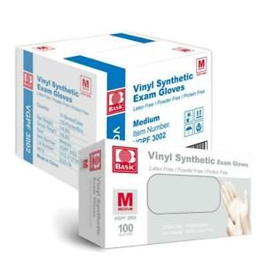 1000 B Basic Disposable Vinyl Synthetic Gloves Disposable Gloves, Clear color