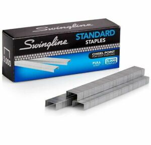 Swingline Standard Staples (5,000 per box) (Chisel Point)