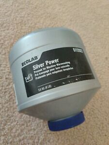 Ecolab 12922 Silver Power Enzyme Activated Solid Presoak Silverware Cleaner 8lb