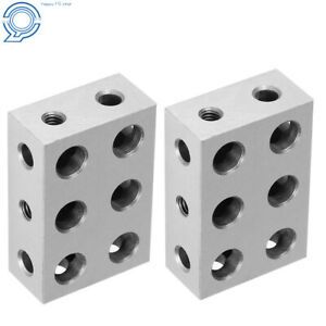 Ultra Precision Matched Pair 1-2-3 Blocks 11 Holes .0001&#034; Machinist