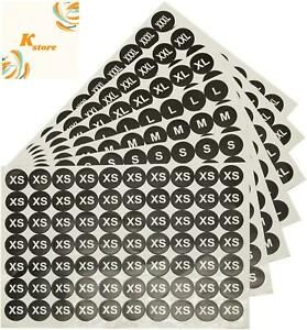 IHOMECOOKER Clothing Size Stickers Clothing Retail 1&#034; Diameter Round Size Labels