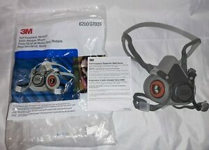6200 Half Facepiece 3M Reusable Respirator Medium Free Shipping
