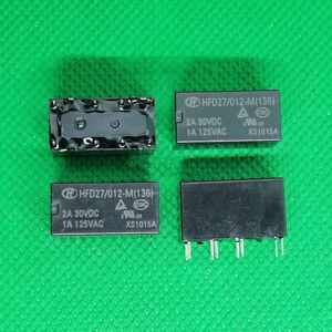 5Pcs HONGFA HFD27-012-M 12VDC Power Relay 8Pins 1A 125VAC
