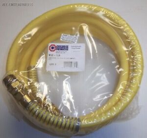 USA Coilhose Pneumatic 1/2&#034; x 12&#039; Heavy Duty Self-Storing Air Hose N12-12A