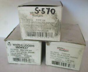 **LOT OF 3** New White-Rodgers 90-290Q Type 84 Fan Relay. 16A / 24V AC.