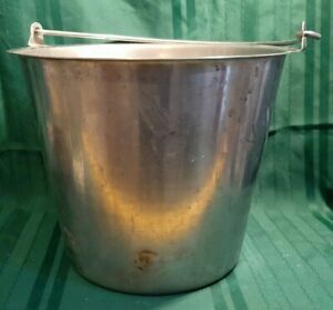 3.5 Gallon Stainless Steel Milk Grain Bucket Pail