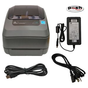 NEW Zebra GX420T Direct Thermal Label Printer with Power Supply- GX42-102410-000