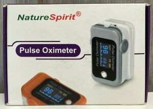 Nature Spirit Pulse Oximeter CP-500E Orange Heart Rate &amp; Oxygen Level Monitor