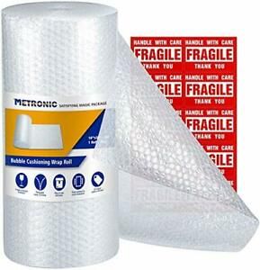  Metronic 3/16&#034; Small Wrap Bubble Roll- Perforated 12x12, 1 Rolls 36 Ft Air Bu..