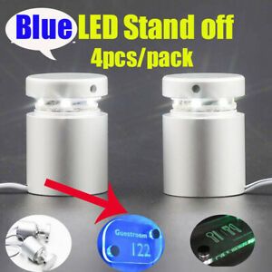 4PCS BLUE LED Sign Holder Stand off Acrylic LED Panel Spacer Standoff Locator