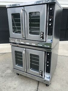 Montague Vectaire HX2-63A Full Size Gas Double Convection Oven On Casters