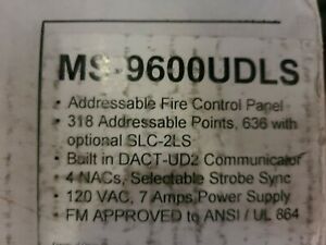 Firelite Honeywell MS-9600UDLS NEW Addressable Fire Alarm Control Panel.
