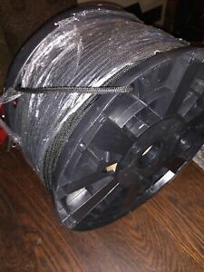 3/16&#034; Black Bungee Cord Heavy Duty Shock Rope Tie Down Stretch Band 1000ft USA!