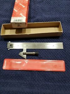 VINTAGE  STARRETT  NO.  604R  6  INCH  RULE  WITH  22-C  DRILL POINT **NEW