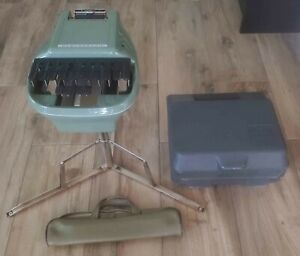 Stenograph Reporter Model Shorthand Machine With Tripod and Case