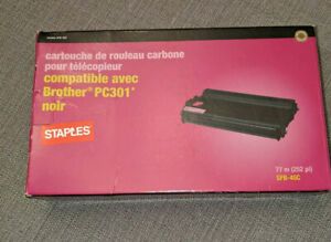 NEW Staples Fax Ribbon Toner Cartridge SFB-45C Compatible With Brother PC301