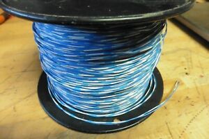 Wire Tin coated copper apx 1800&#039; feet 24 / 2 blue 6lb appliance wiring material