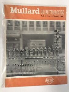 (9) 1960s MULLARD OUTLOOK MAGAZINES. VIntage Tube Electronics Info