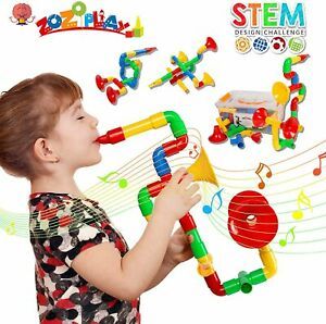Toys Tube Locks Tubular Pipes &amp; Spouts  &amp; Whistles Learning Educational Building