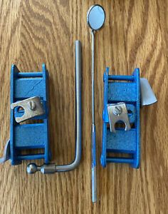 2- Erick  Magna Holder Bases Stand Machinist Tool ,1 Arm, &amp; 1 Small Mirror USA