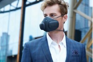 Atmoblue Smart Portable Air Purifiers Black Face Mask with 6 pack Filter Refills