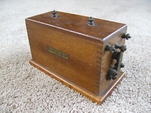 Antique Detroit Coil Company Laboratory Spark Buzz Trembler Coil -Excellent Cond