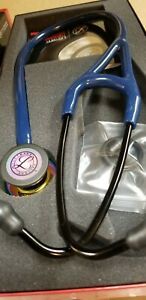 Littmann Cardiology IV Diag Stethoscope: Polished Rainbow &amp; Navy-  6242