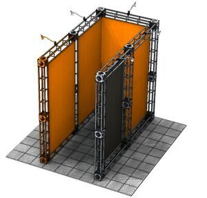 Orbus Trade Show Booth Island Truss Customizable Configurable 10x20,10x20