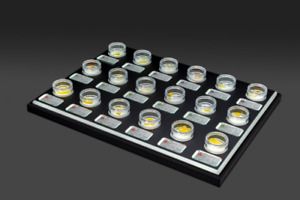 NEW $650 BudBar Xtract Elite Sensory Display LED 30g Extract Tray with 18 Pods