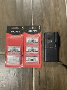 Sony M-529V VOR Microcassette Recorder With Blank Tapes
