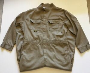 Khaki Welder Coveralls Flame Resistant Wear Tac Tex HRC2 2112 Certified Sz 50