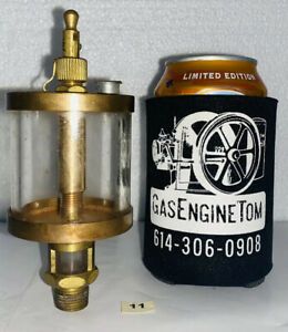 NICE!!! Brass Oiler Hit Miss Gas Engine Steampunk Vintage Antique