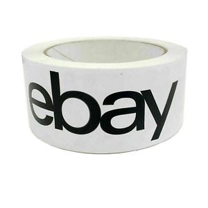 Prinko Official Ebay Black White Printed Packaging Shipping Tape 2 x 75 Yards 2-
