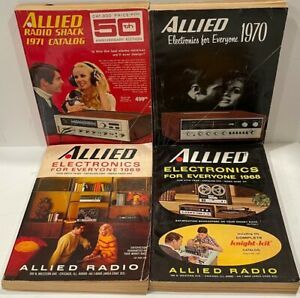 Allied Electronics For Everyone - Lot of 8 vintage - 1959 - 1969 - Catalogs