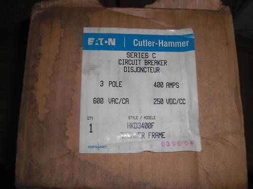 Cutler-hammer circuit breaker hkd3400f *new* for sale