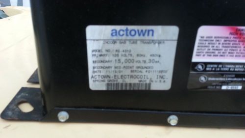 Gas tube sign transformer 120 volts Actown, FG-4310