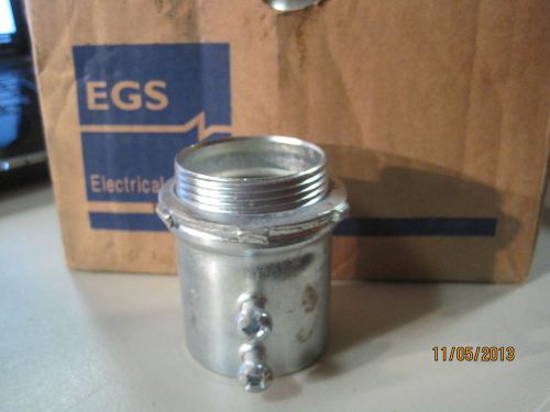 New box of 10 pieces egs etp 1-1/2&#034; emt connector steel zinc plated for sale