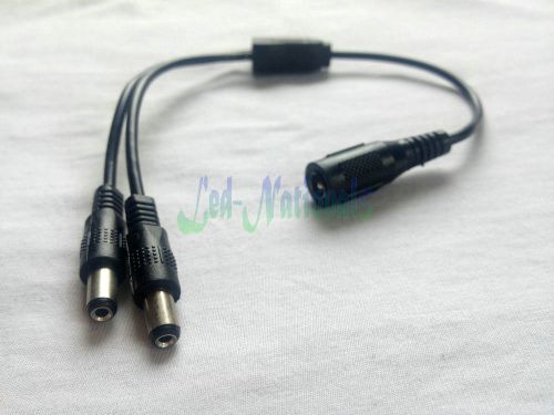 3x 1 female to 2 male dc power splitter adaptor cable 5.5x2.1 mm for led strip for sale