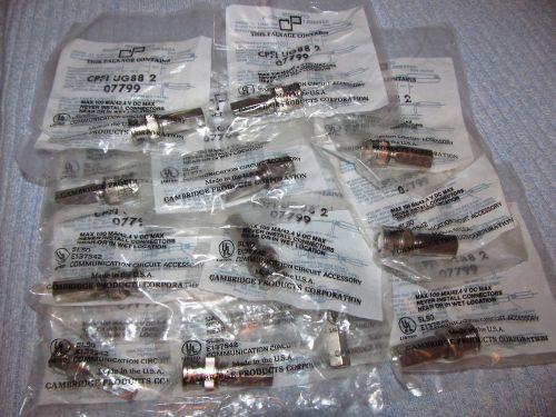 Cambridge cpfi ug88 2  07799bnc male twist on connector - new -lot of 12 for sale