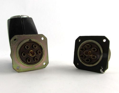 Socapex slffc-37-y-(77 23) &amp; em-37-y-z-e mated connector set for sale