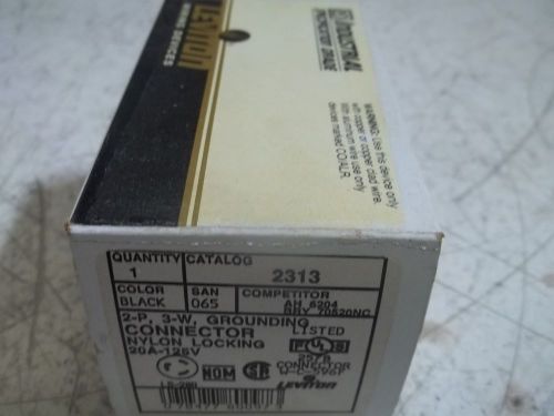 LEVITON 2313 CONNECTOR 20A 125V *NEW IN A BOX*