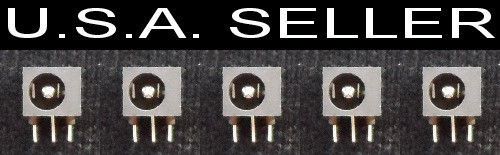 5 pcs 1.3mm x 3.5mm (3.8mm max.) DC power jack PCB Charger socket connector plug