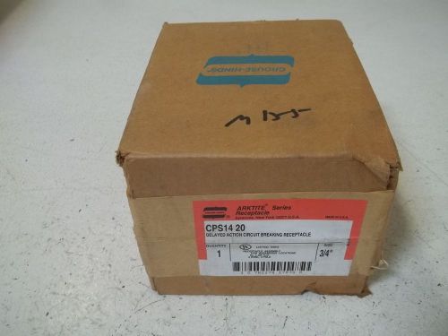 CROUSE-HINDS CPS1420 DELAYED ACTION CIRCUIT BREAKING RECEPTACLE *NEW IN A BOX*
